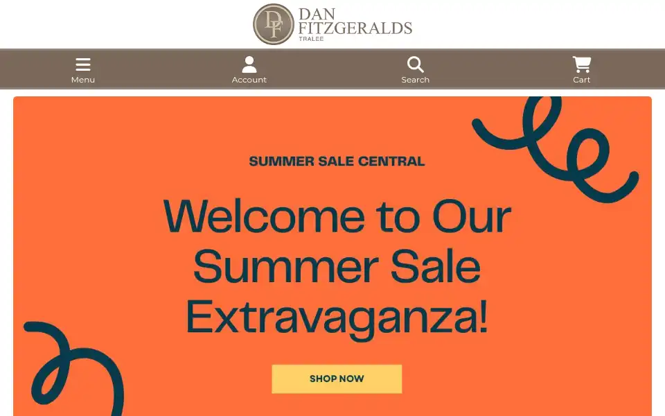 Screenshot of danfitzgeralds.com