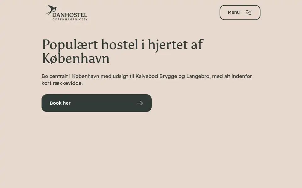 Screenshot of danhostelcopenhagencity.dk