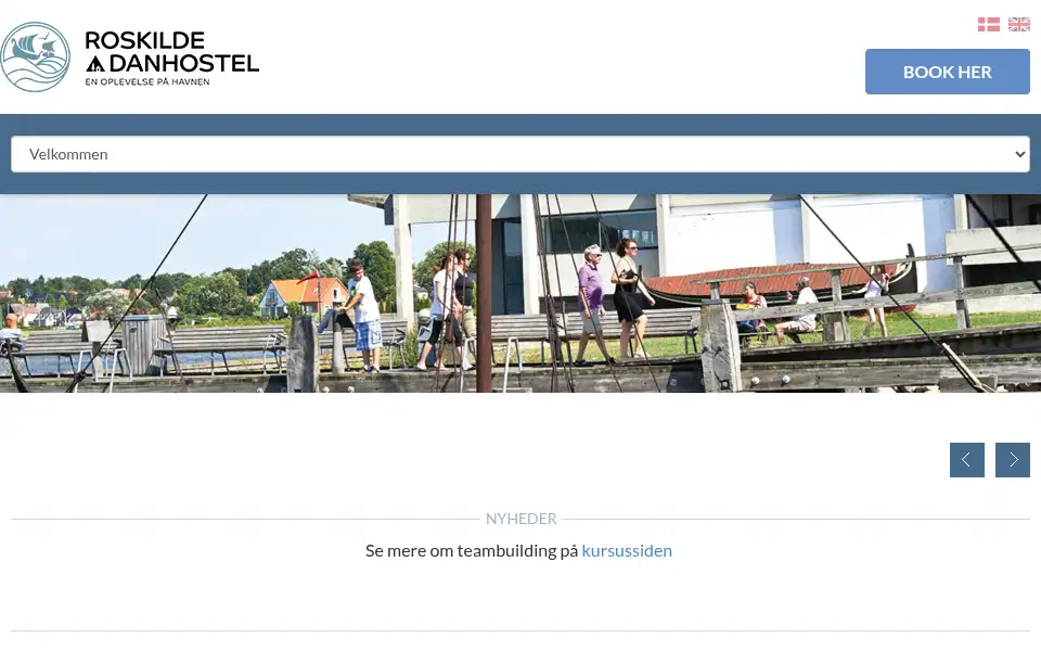 Screenshot of danhostelroskilde.dk