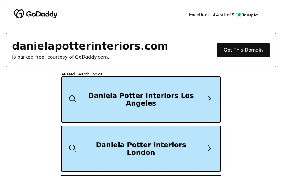 Screenshot of danielapotterinteriors.com