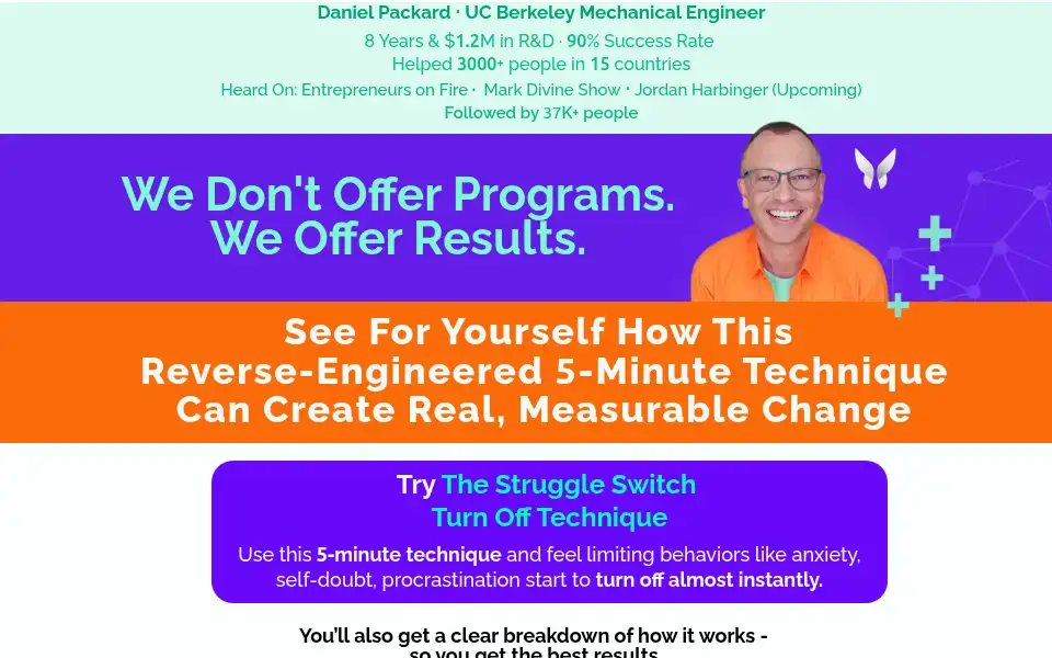 Screenshot of danielpackard.com