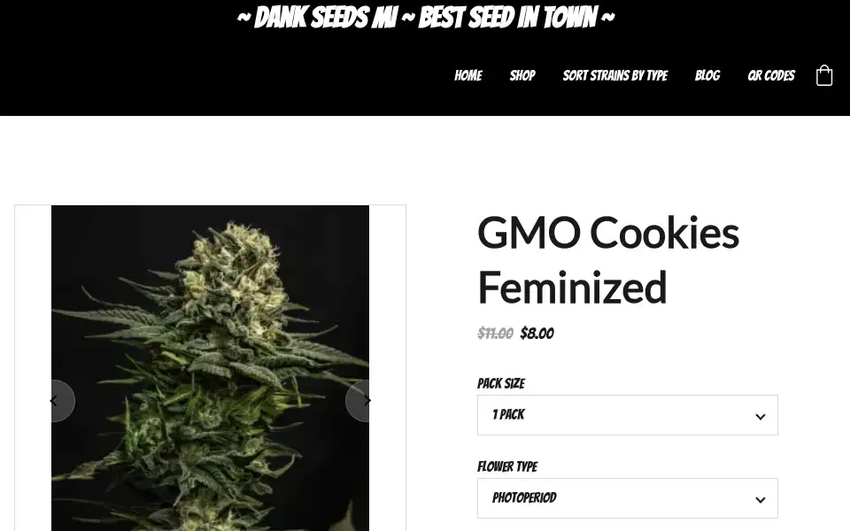 Screenshot of dankseeds.org