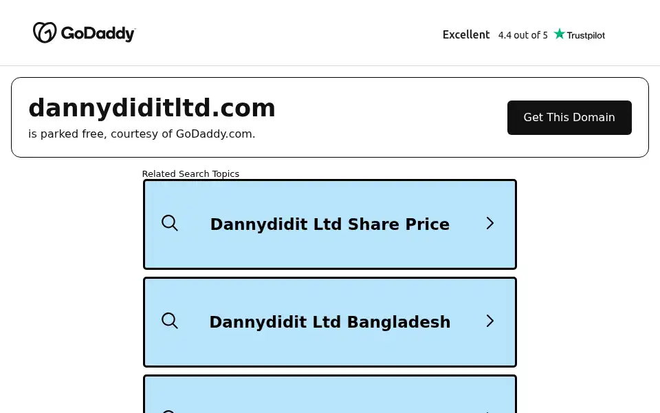 Screenshot of dannydiditltd.com