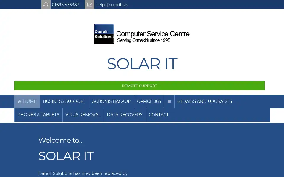 Screenshot of danoli.co.uk