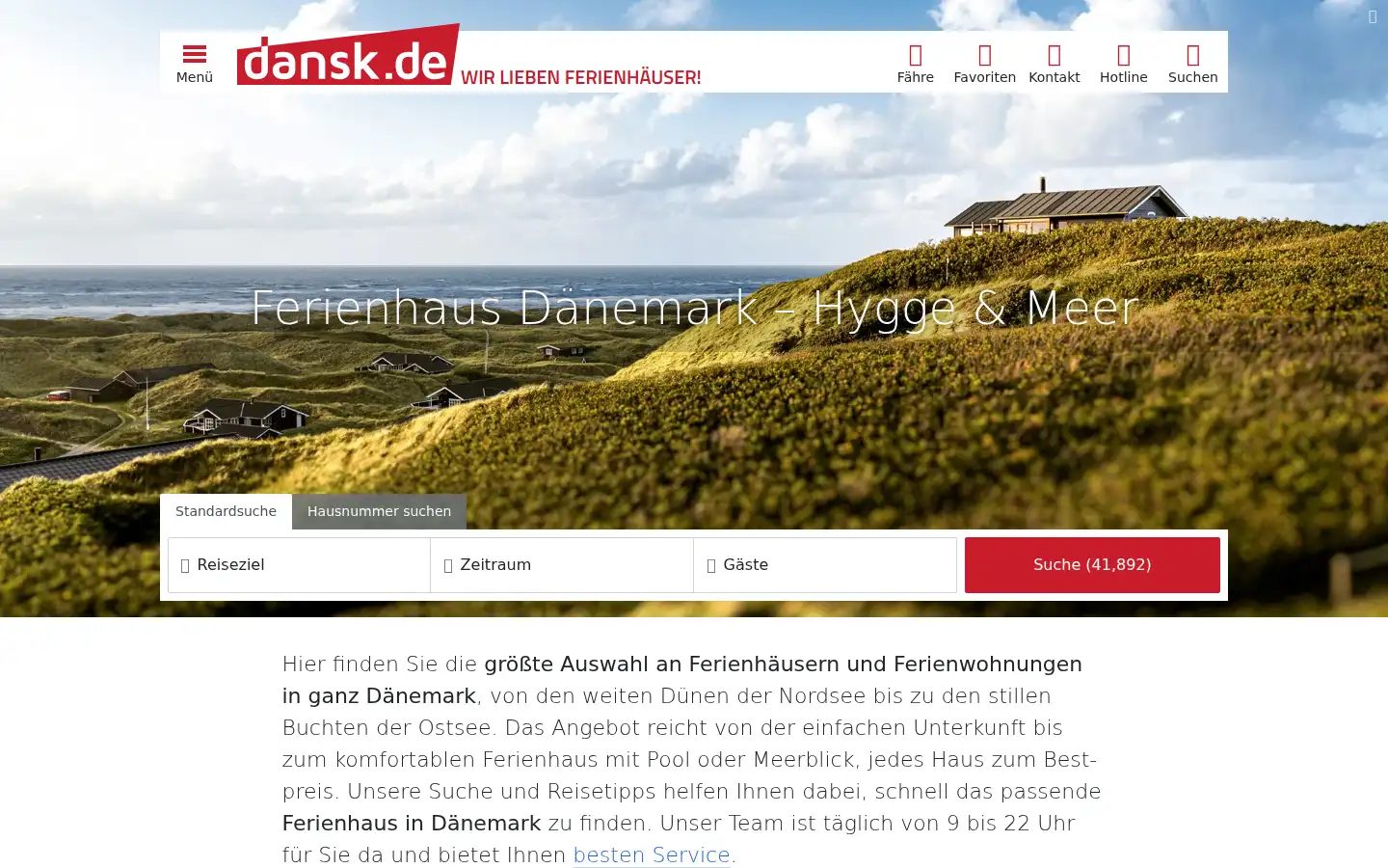 Screenshot of dansk.de