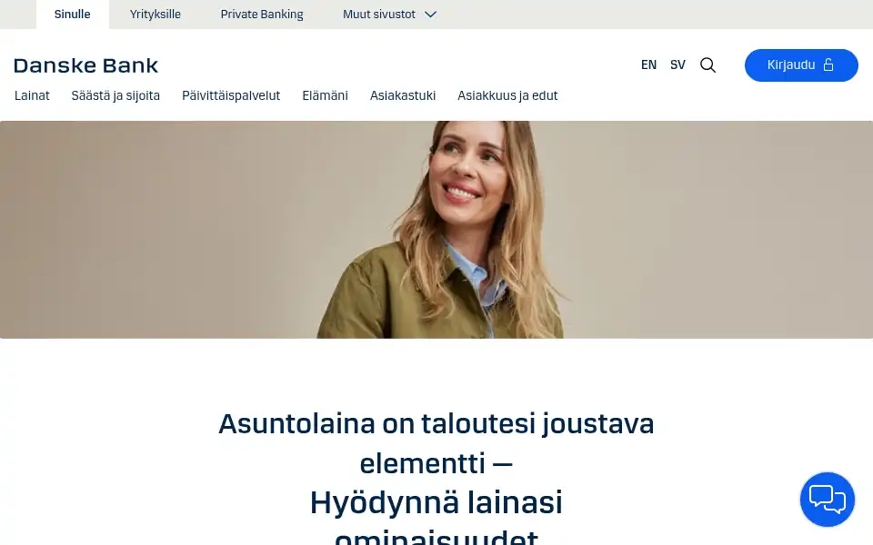 Screenshot of danskebank.fi