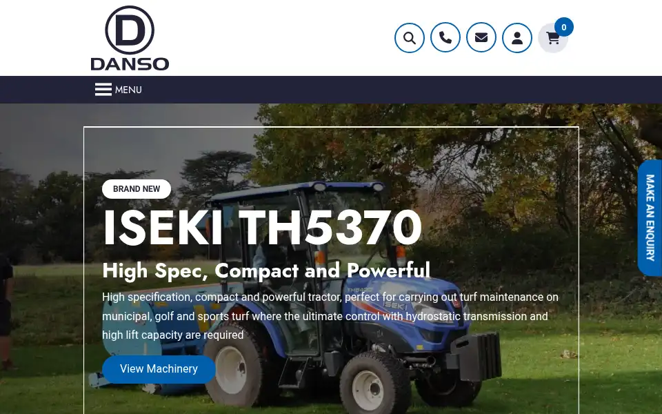 Screenshot of dansomachinery.com
