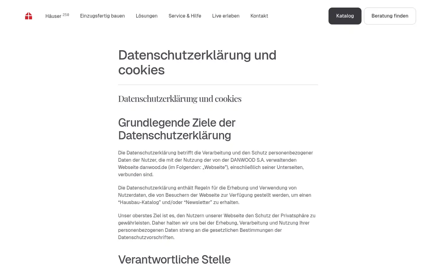 Screenshot of danwood.de