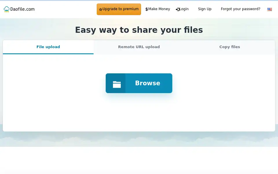 Screenshot of daofile.com