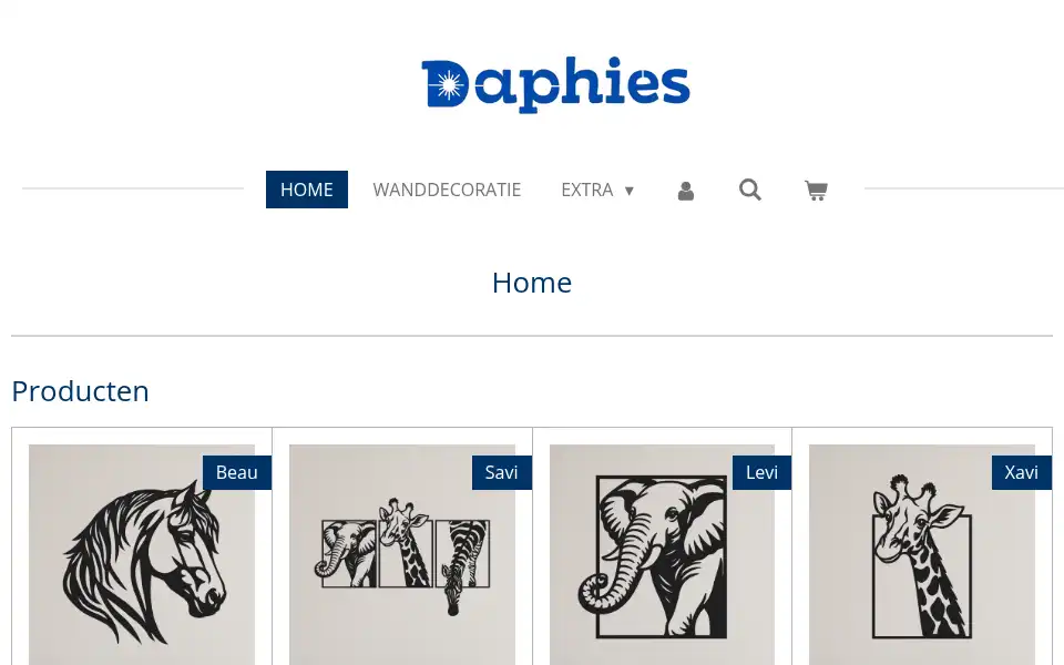 Screenshot of daphies.nl