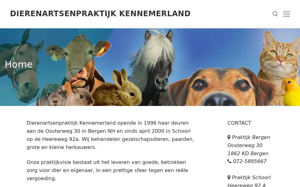 Screenshot of dapkennemerland.nl
