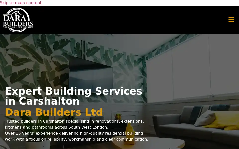 Screenshot of darabuilders.co.uk