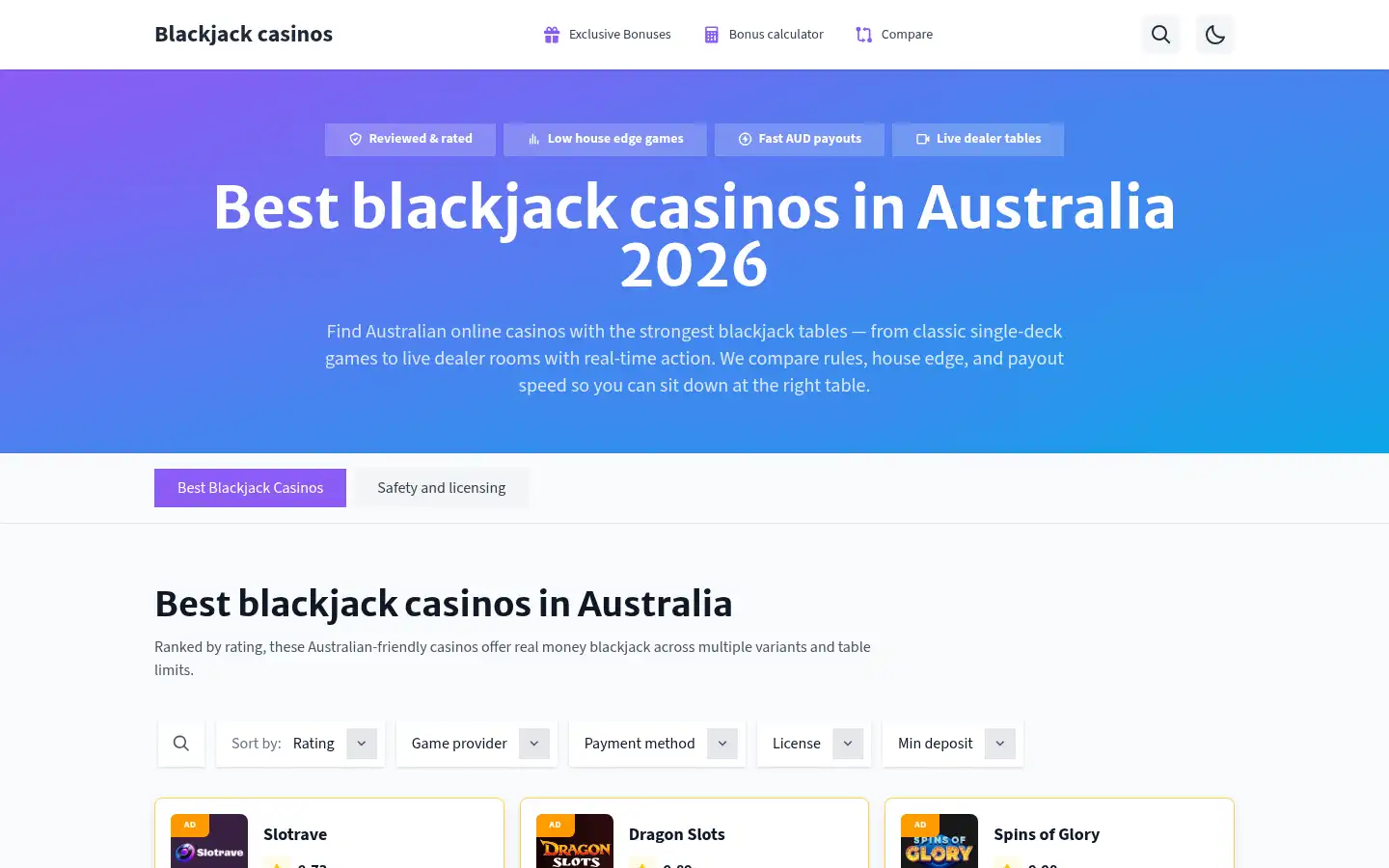 Screenshot of darkhorseaus.net