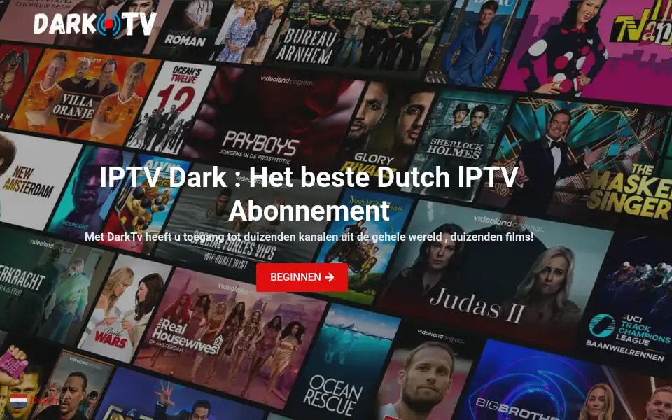 Screenshot of darktv.co