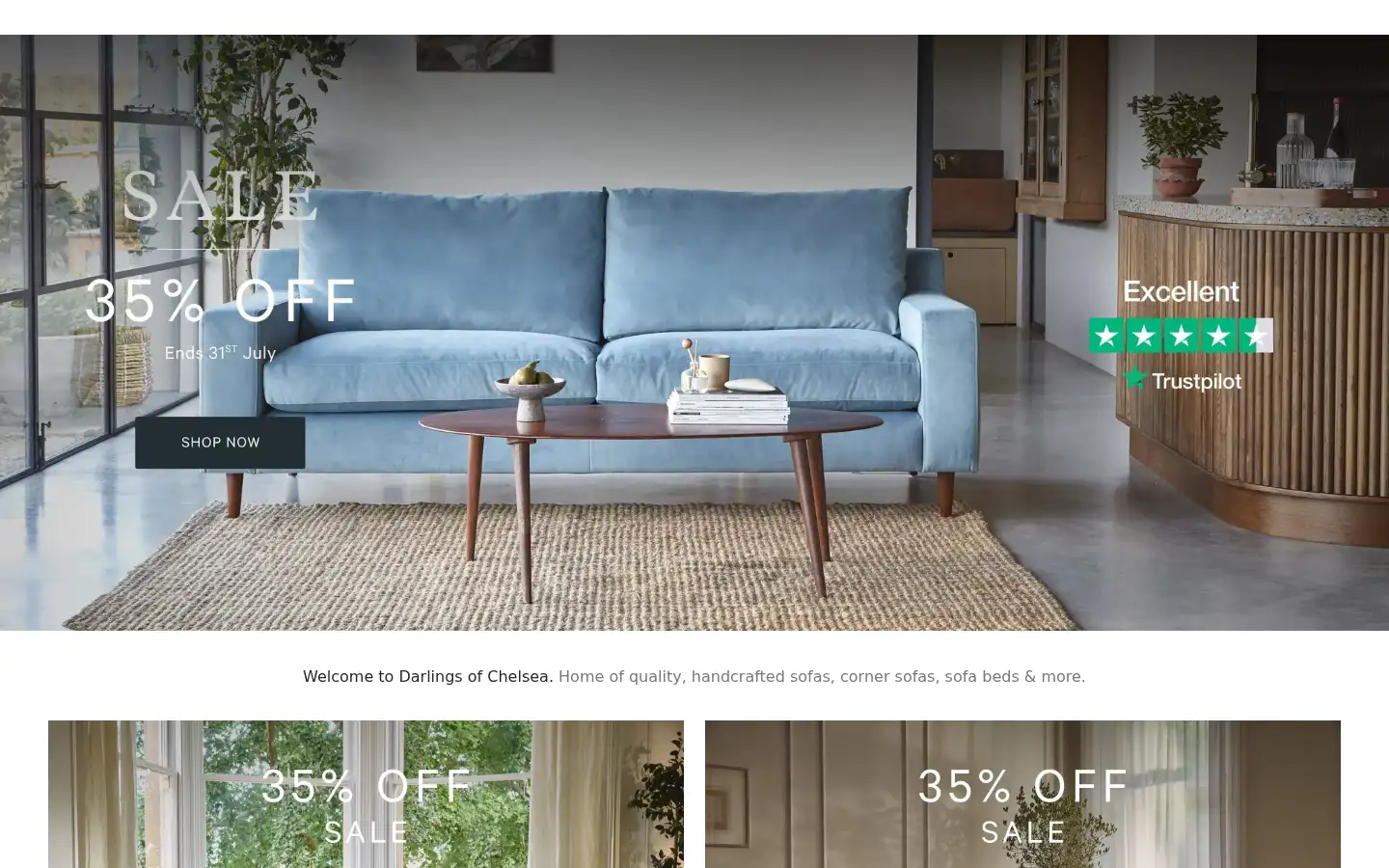 Screenshot of darlingsofchelsea.co.uk
