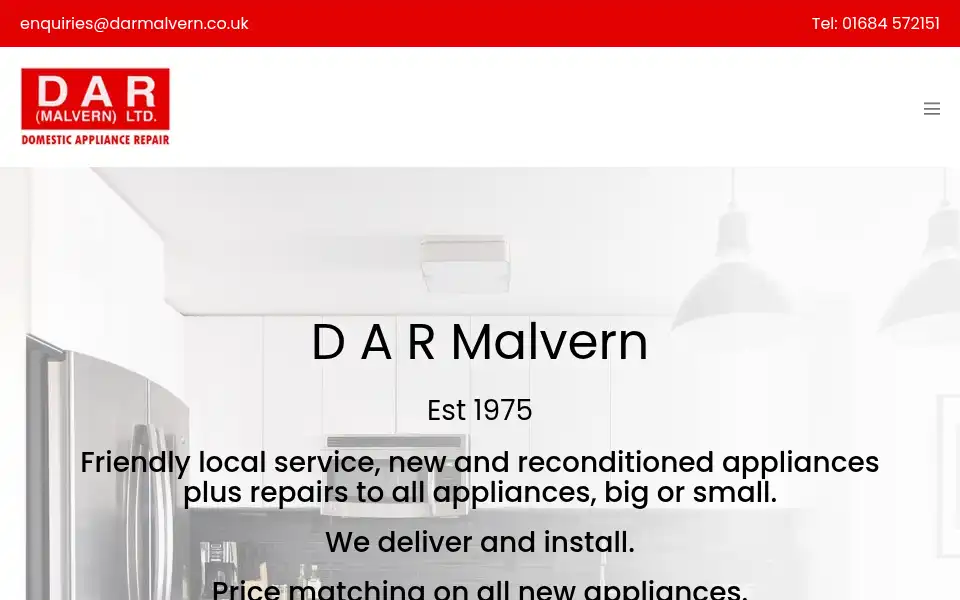Screenshot of darmalvern.co.uk