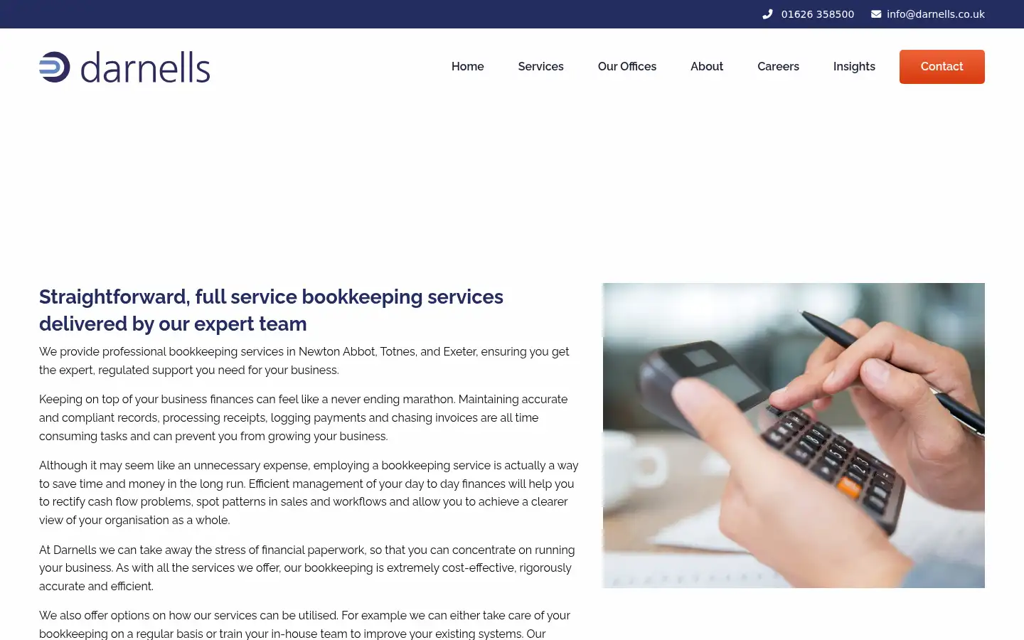 Screenshot of darnells.co.uk
