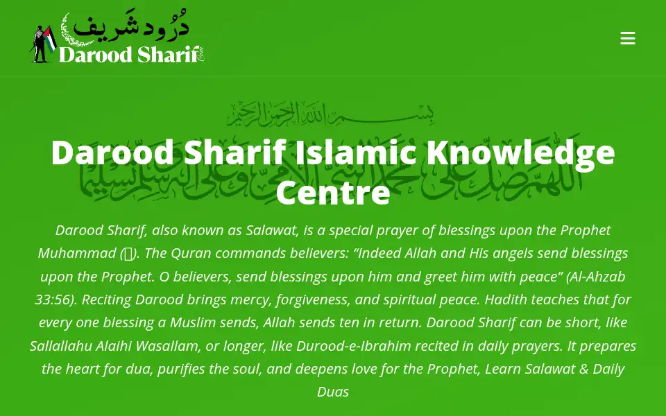 Screenshot of darood-sharif.com