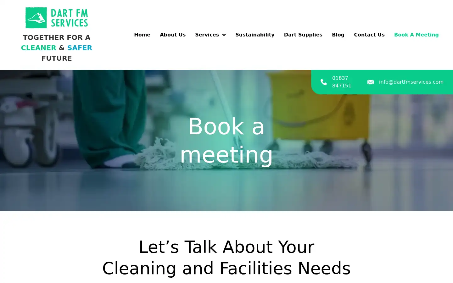 Screenshot of dartfmservices.com