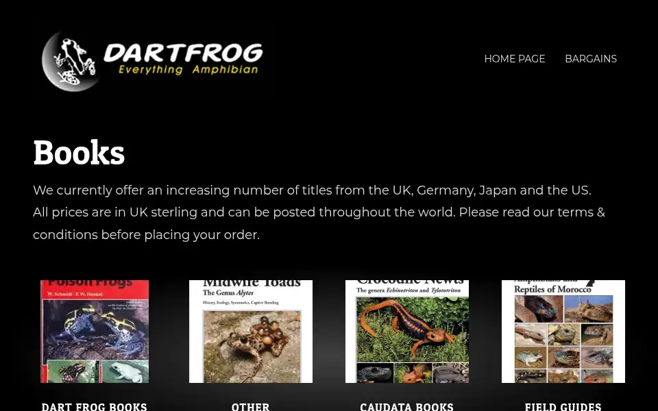 Screenshot of dartfrog.co.uk
