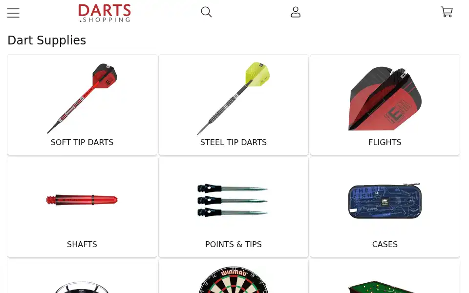 Screenshot of darts.shopping