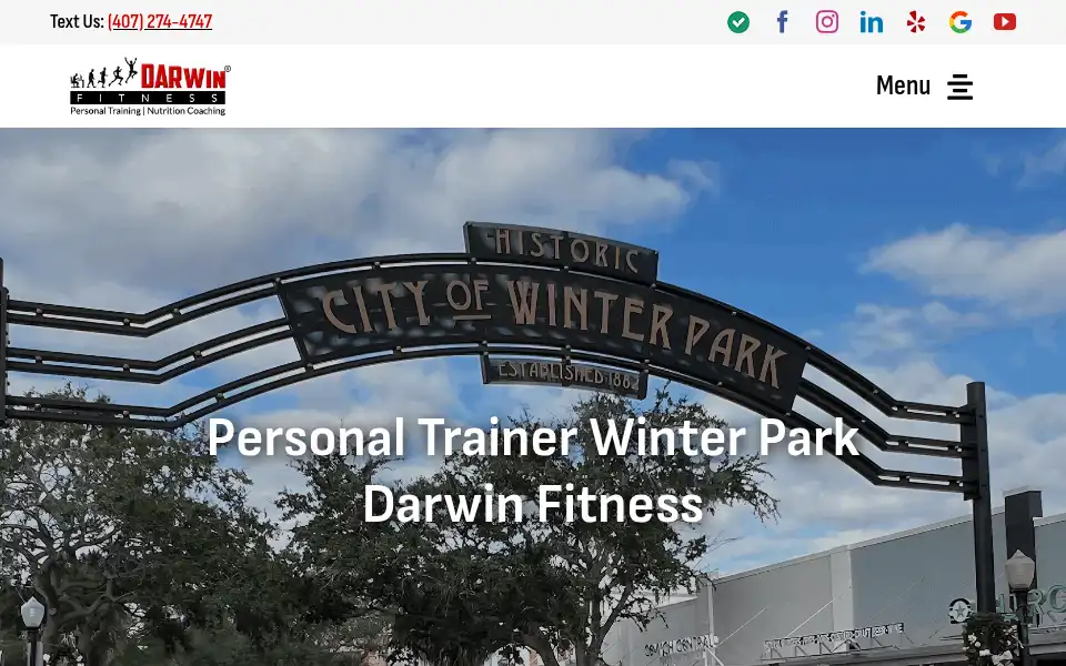 Screenshot of darwin-fitness.com