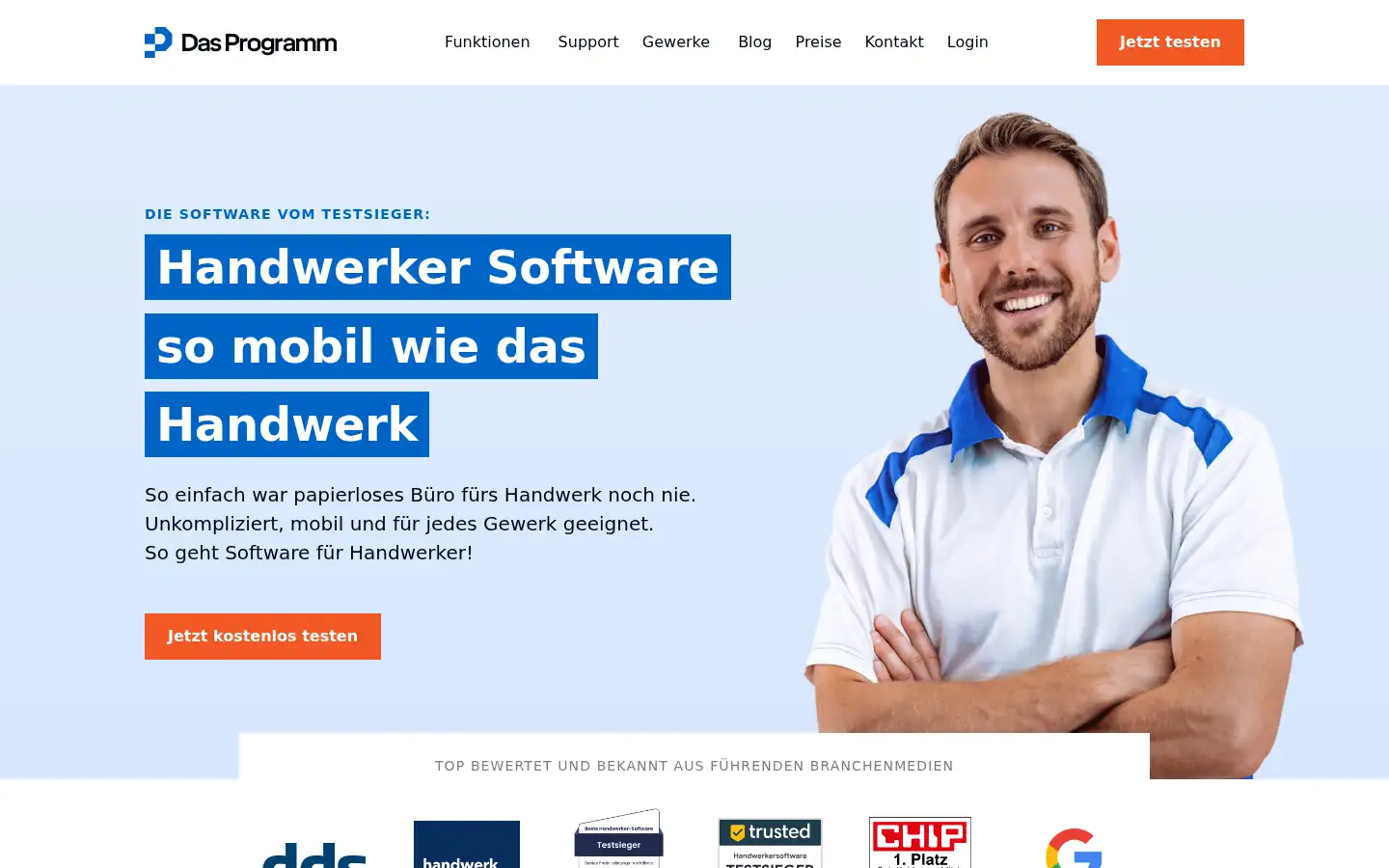 Screenshot of das-programm.io