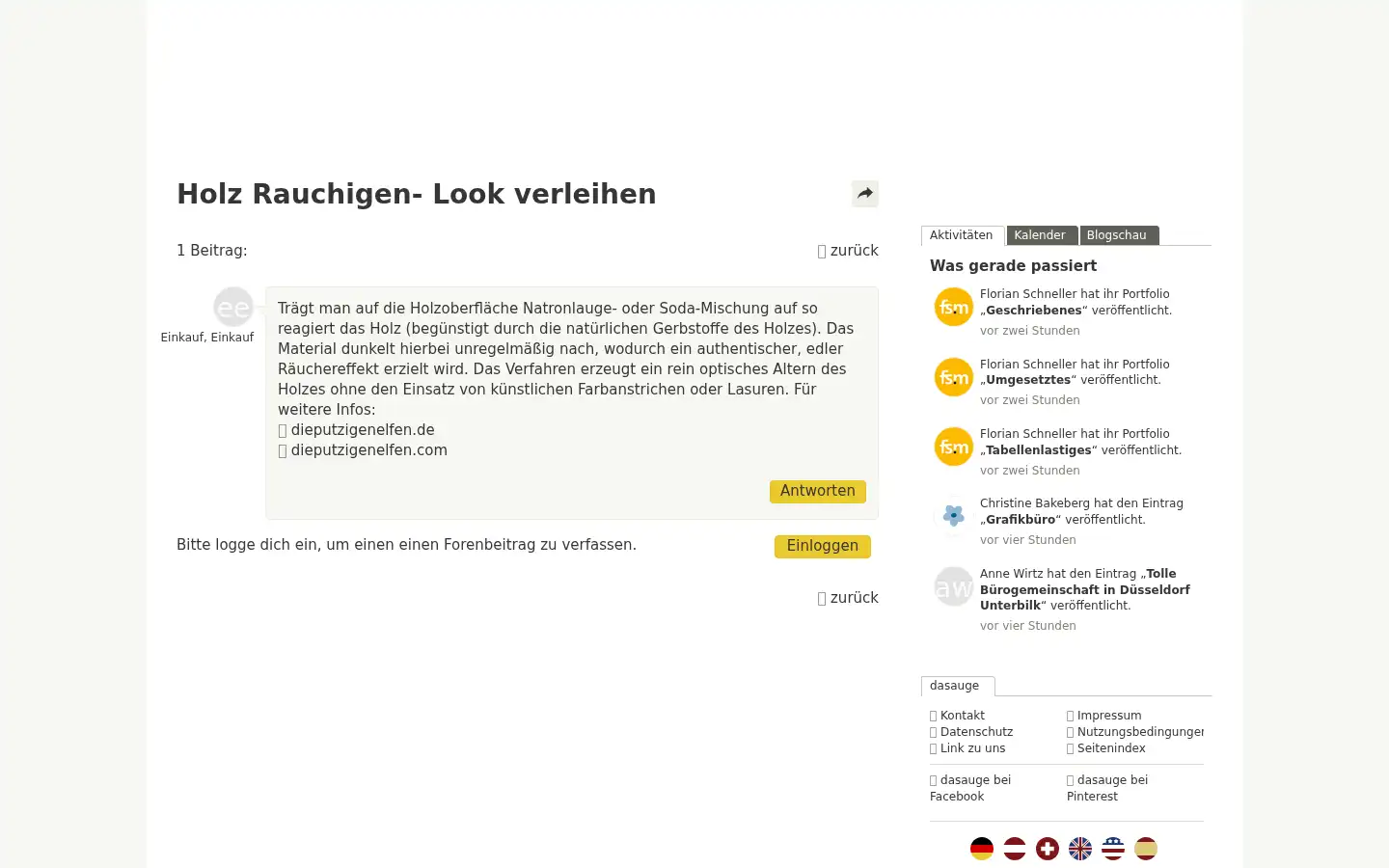 Screenshot of dasauge.de