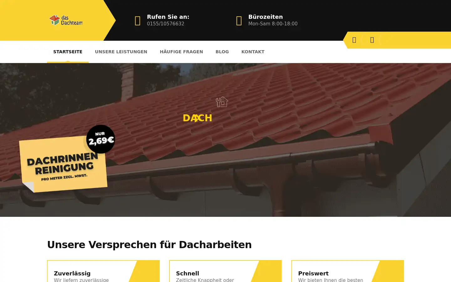 Screenshot of dasdachteam.de