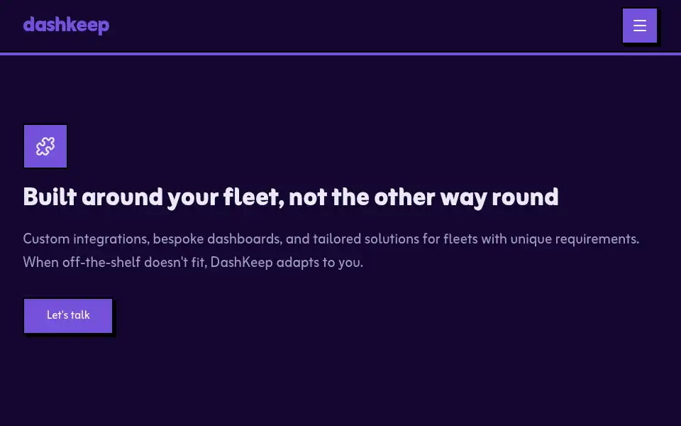 Screenshot of dashkeep.com