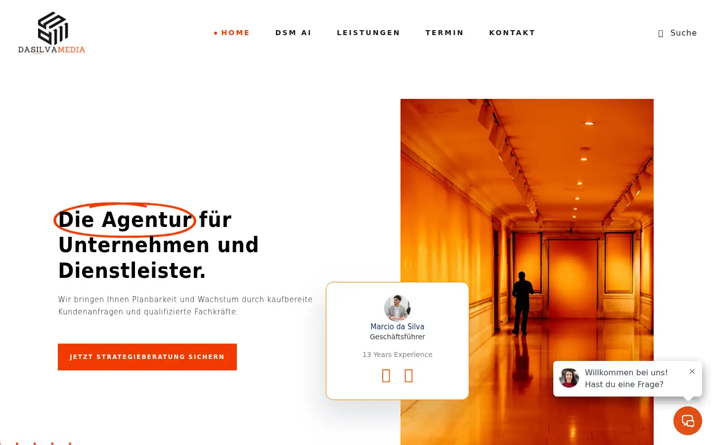 Screenshot of dasilvamedia.de