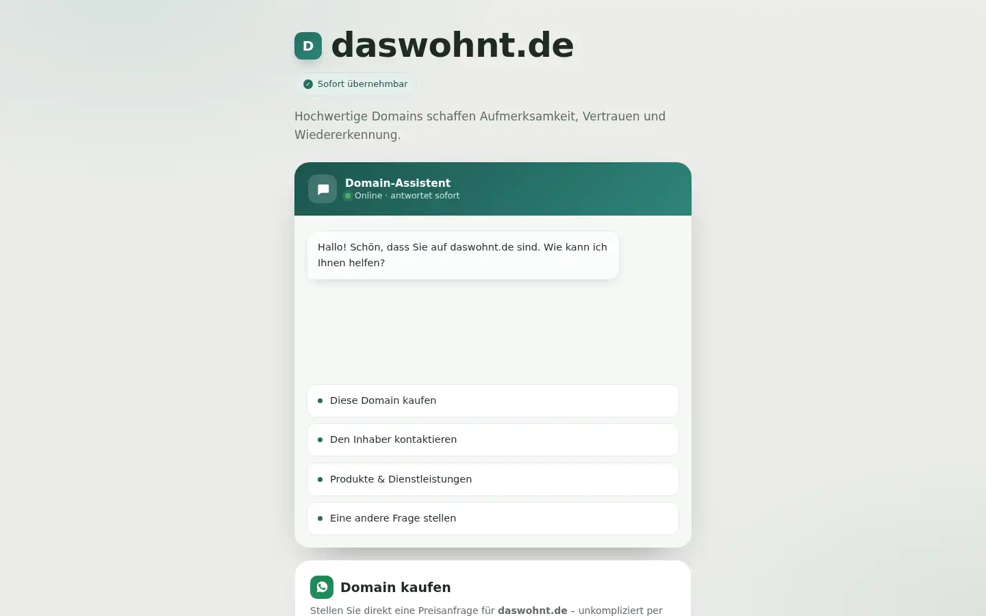 Screenshot of daswohnt.de