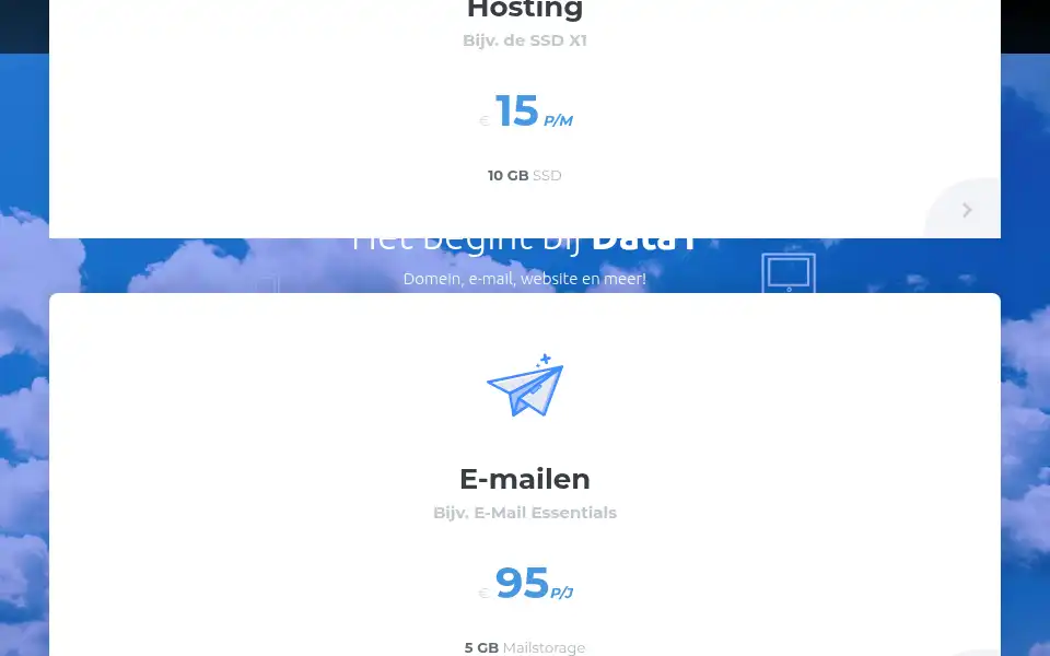 Screenshot of data1.nl