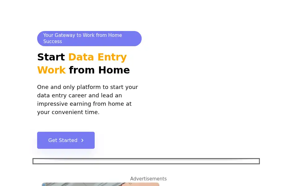Screenshot of dataentrycourse.com