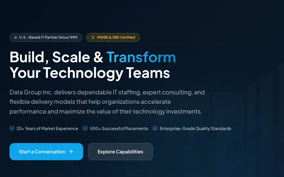 Screenshot of datagroupinc.net