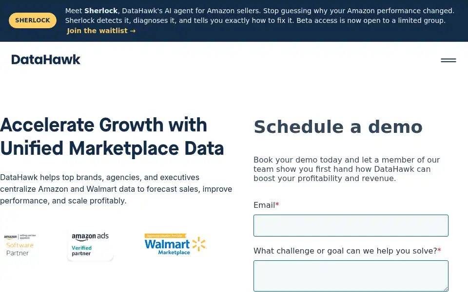 Screenshot of datahawk.co