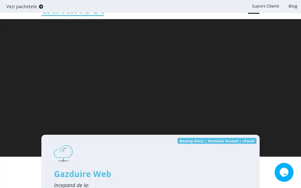 Screenshot of datahost.ro