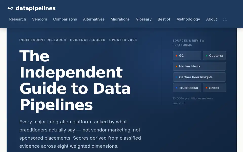 Screenshot of datapipelines.com
