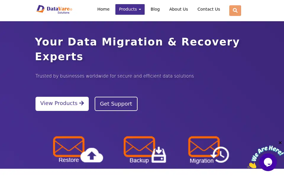 Screenshot of datavare.com