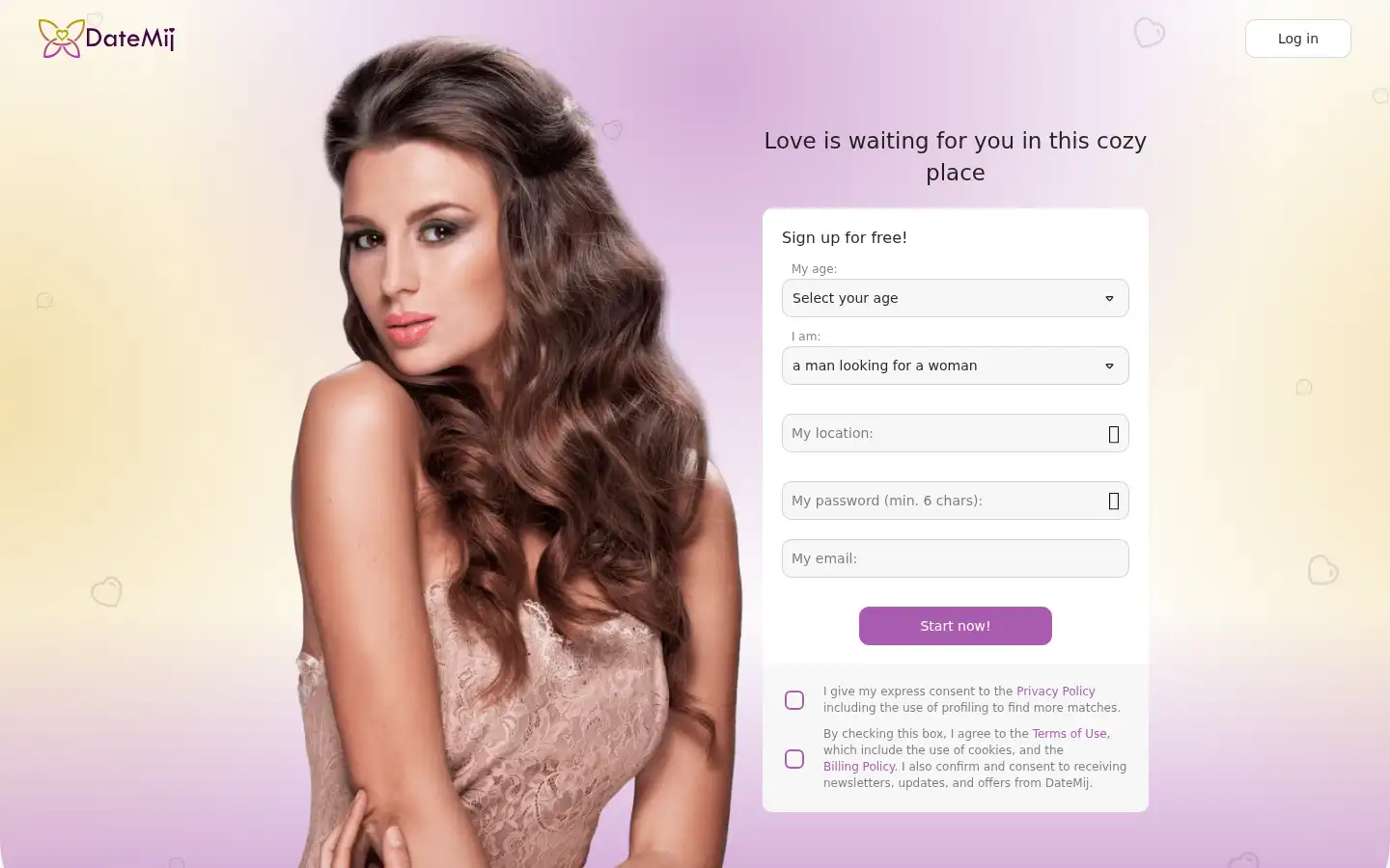 Screenshot of datemij.com