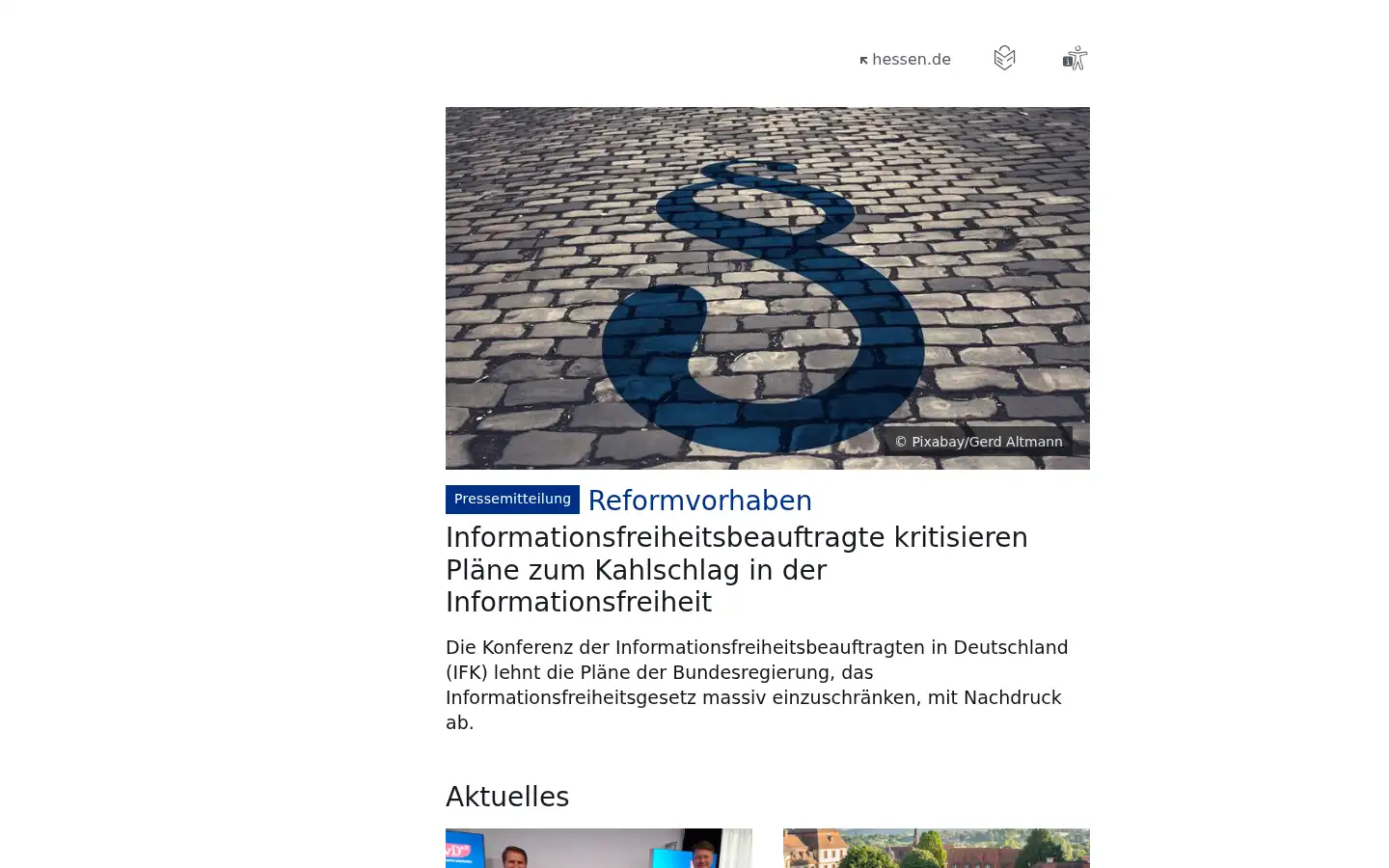 Screenshot of datenschutz.hessen.de
