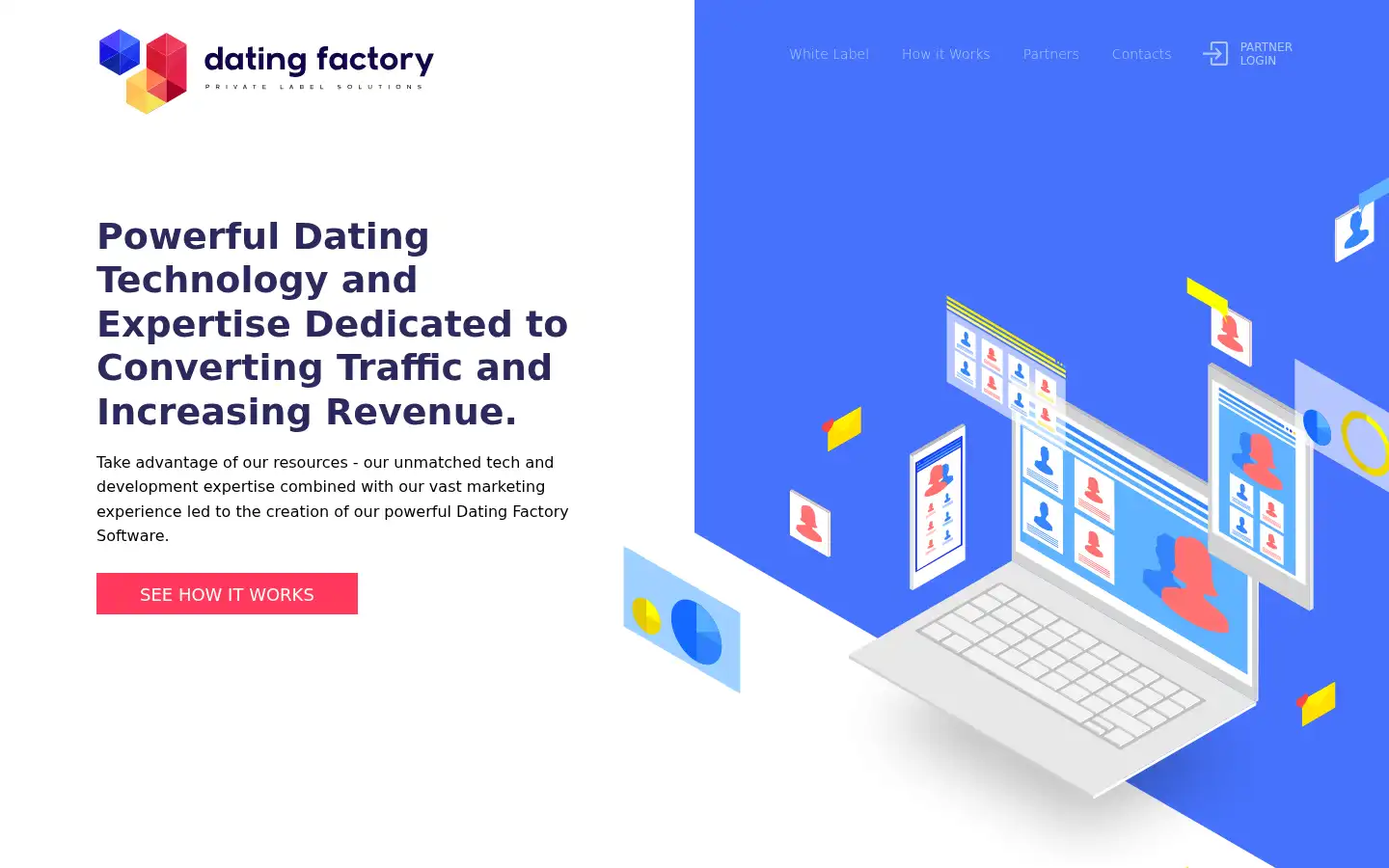 Screenshot of datingfactory.com