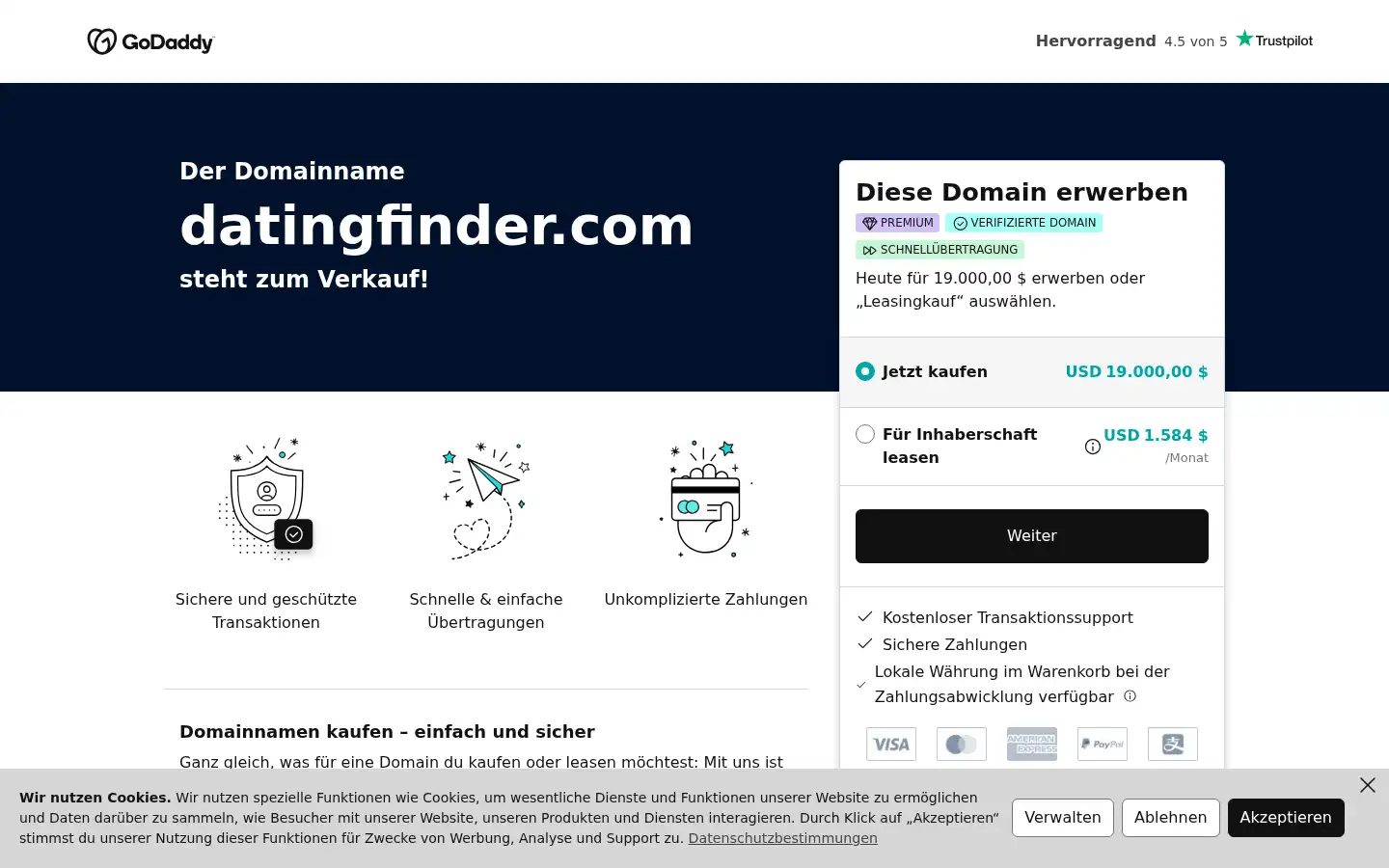 Screenshot of datingfinder.com