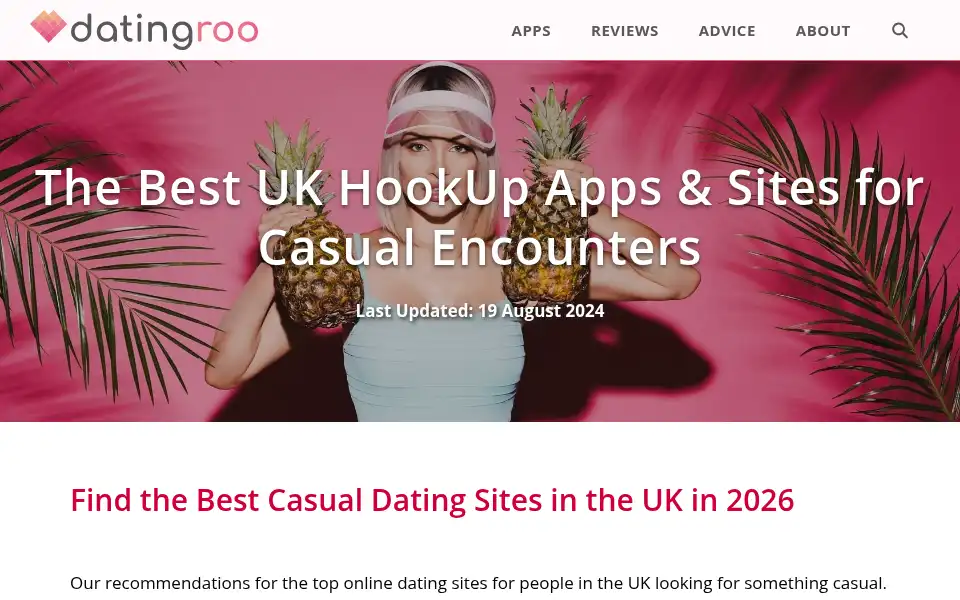 Screenshot of datingroo.co.uk