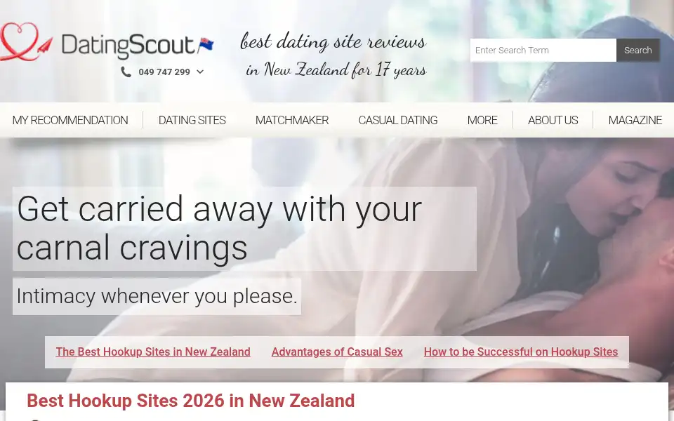 Screenshot of datingscout.nz