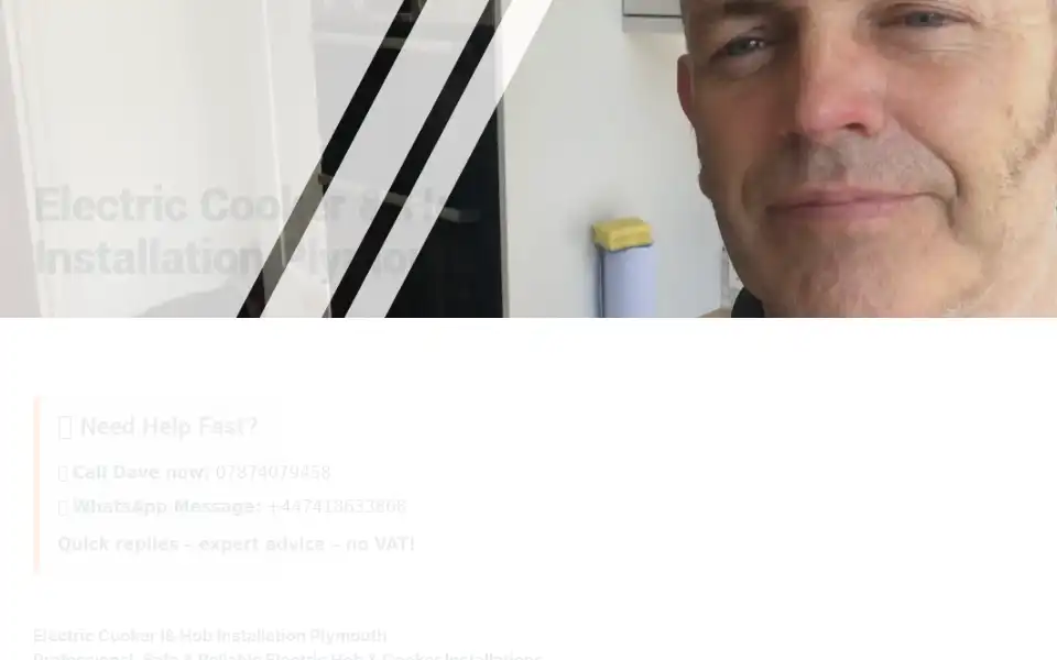 Screenshot of daveprout-electrician.net