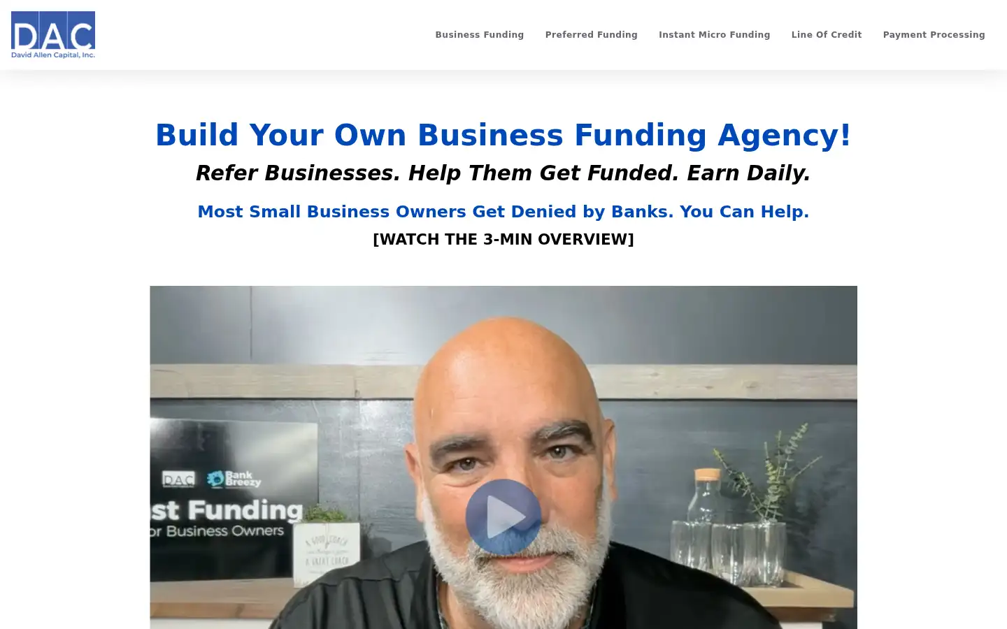 Screenshot of davidallencapital.com