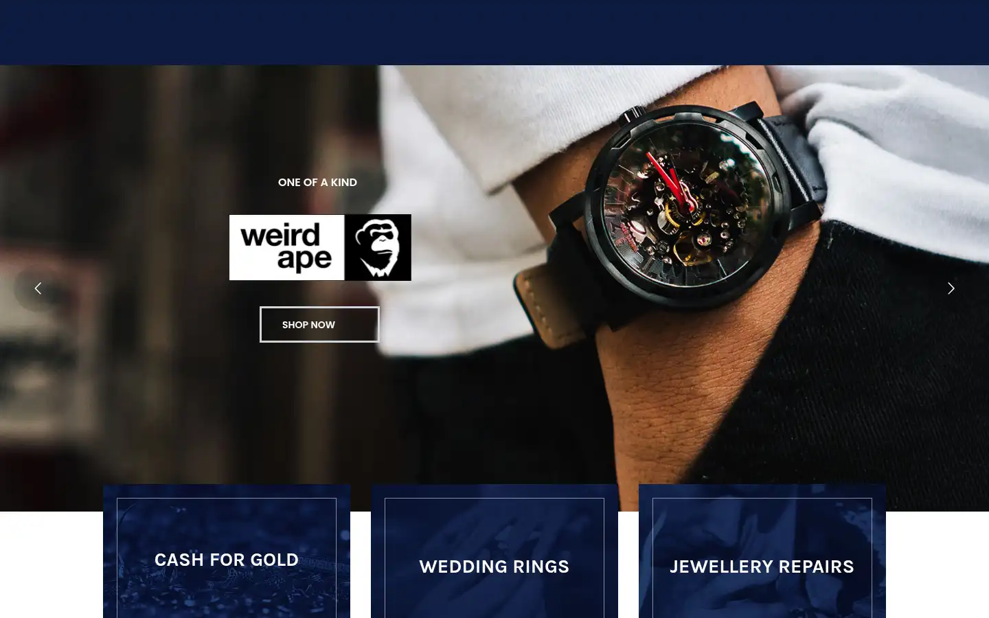 Screenshot of davidhalljewellers.co.uk