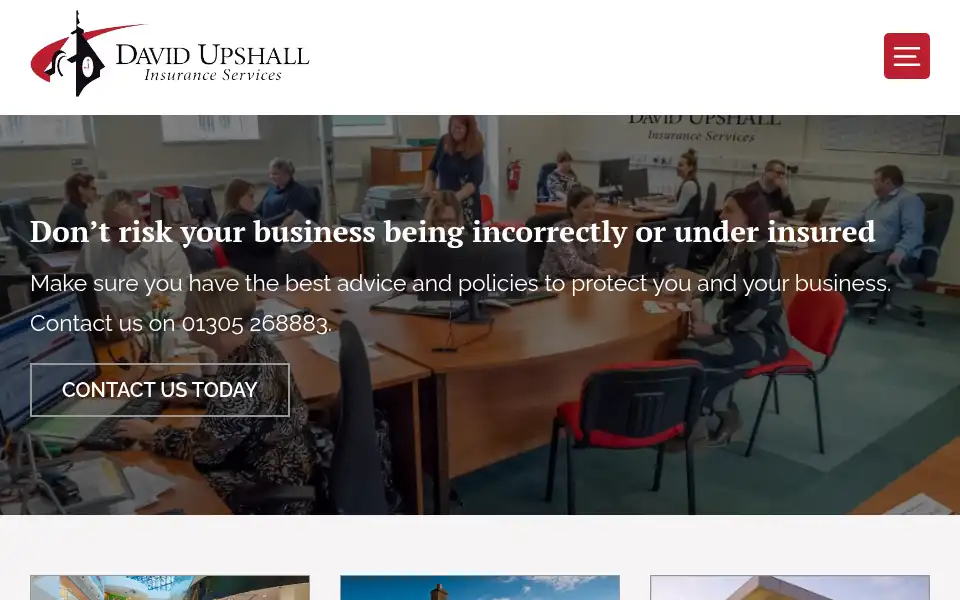 Screenshot of davidupshall.co.uk