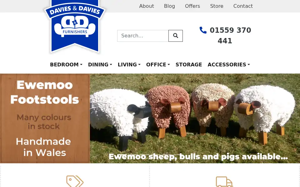 Screenshot of daviesfurniture.co.uk